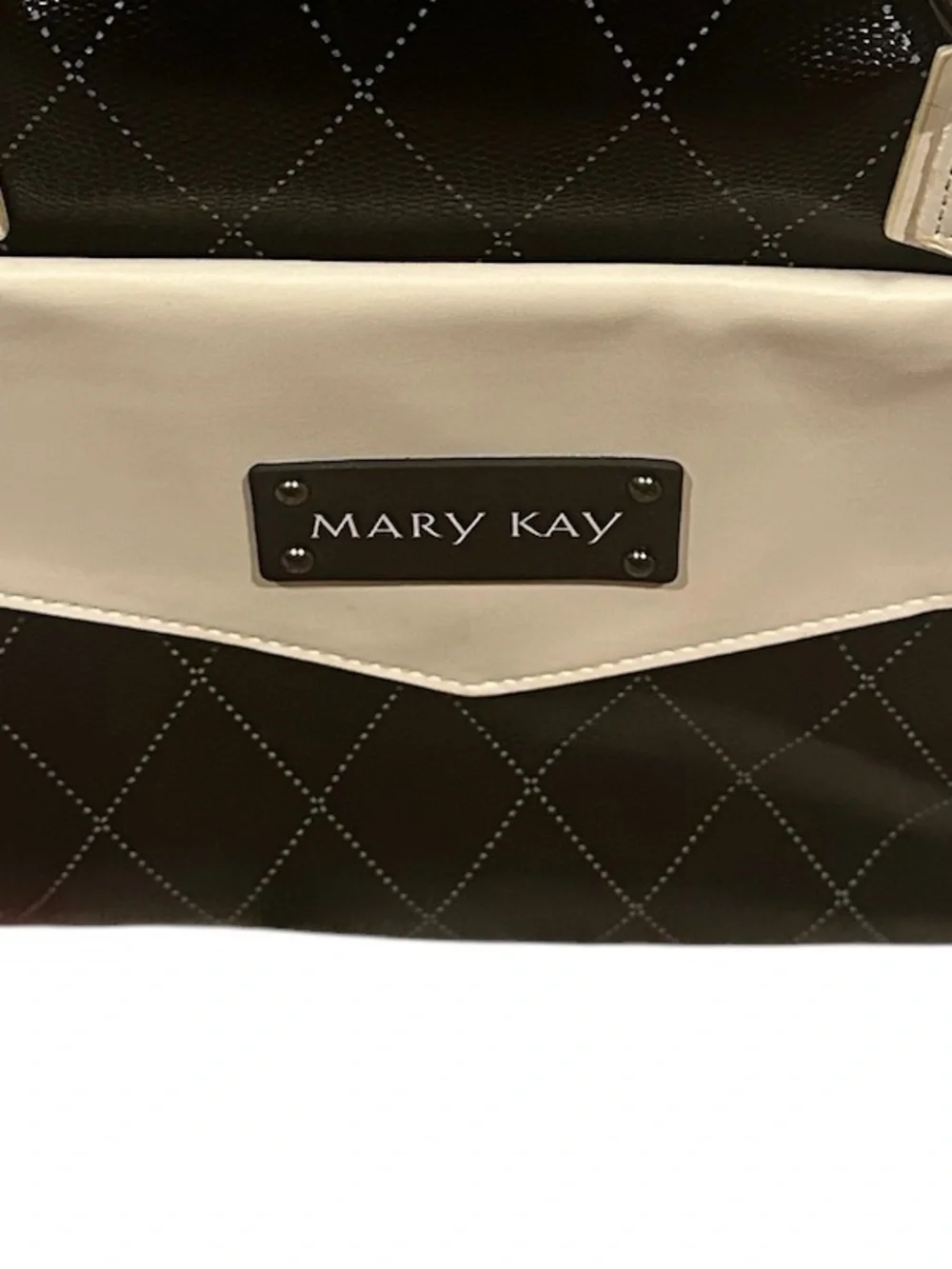 Mary Kay Business Black Cream Zippered Makeup Skincare Tools Travel Tote